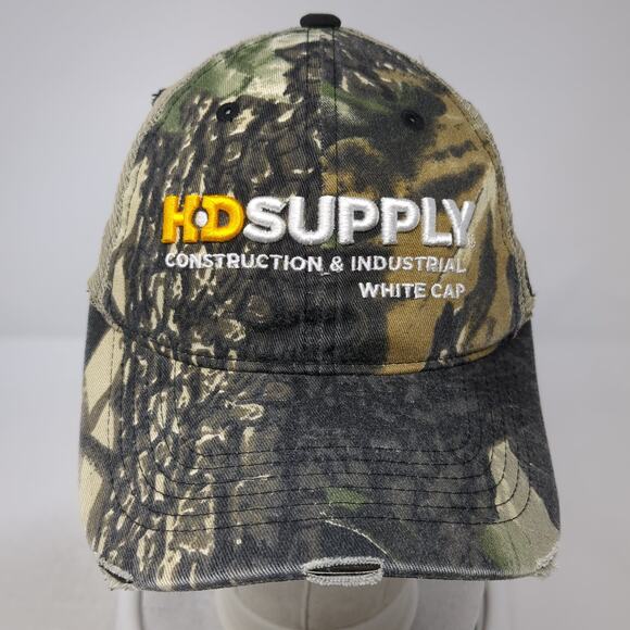 HD Supply Construction & Industrial White Cap Trucker Hat Multi One Size Camo - Picture 2 of 9